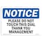 Signmission OSHA Notice Sign, 12" Height, Please Do Not Touch This Dial Thank You Management Sign, Landscape OS-NS-D-1218-L-17435 - alternate 1